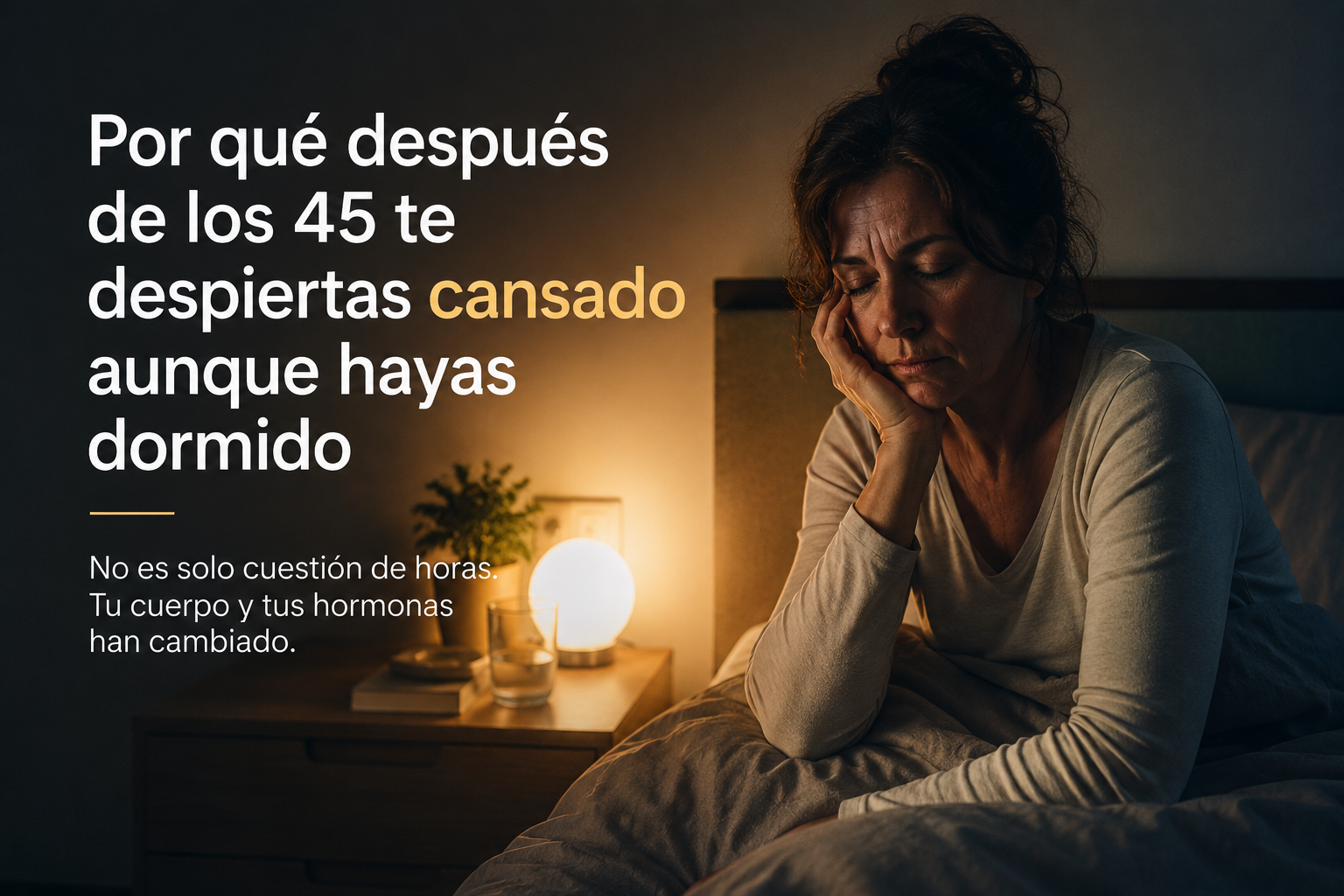 Por qué después de los 45 te despiertas cansado aunque hayas dormido