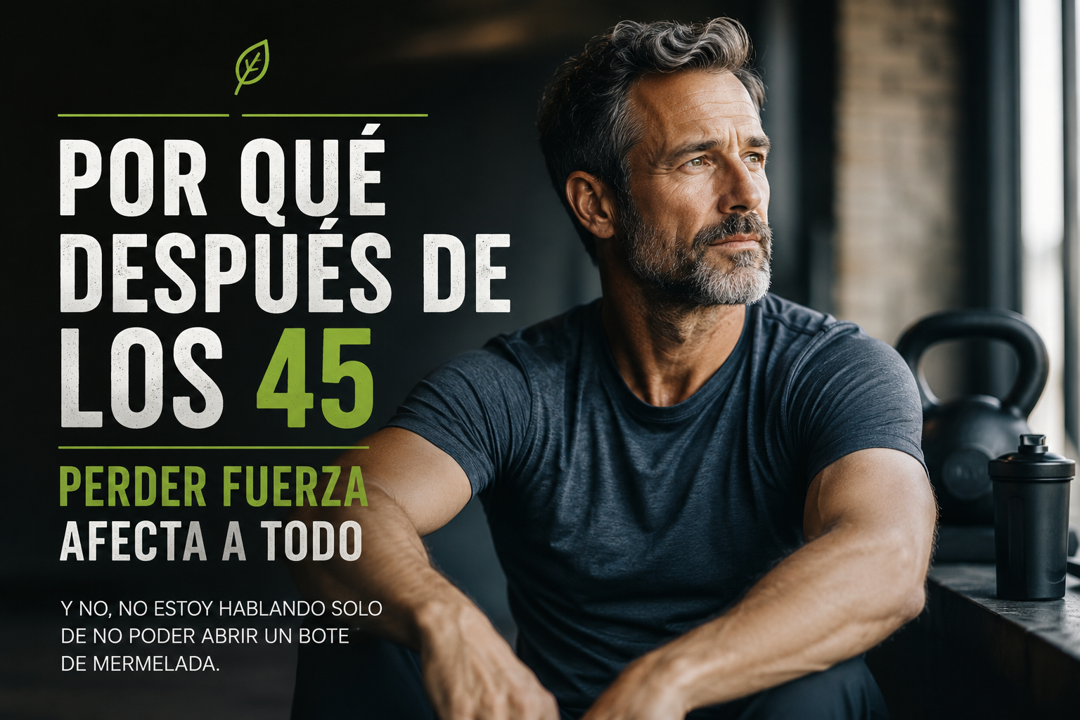 Por qué después de los 45 perder fuerza afecta a todo